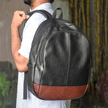 BP47 – Premium Synthetic Leather Laptop Backpack