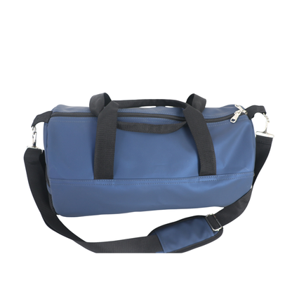 TBG05 – Synthetic Leather Duffel Bag with Side Pockets